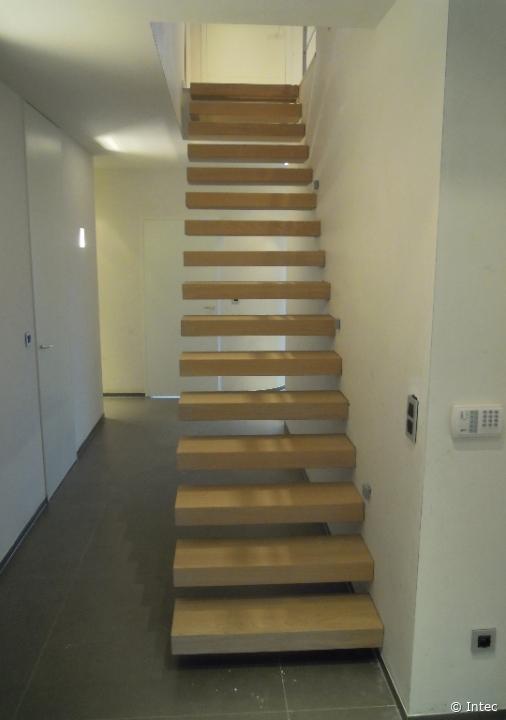 Floating Staircases - Floating wood staircase